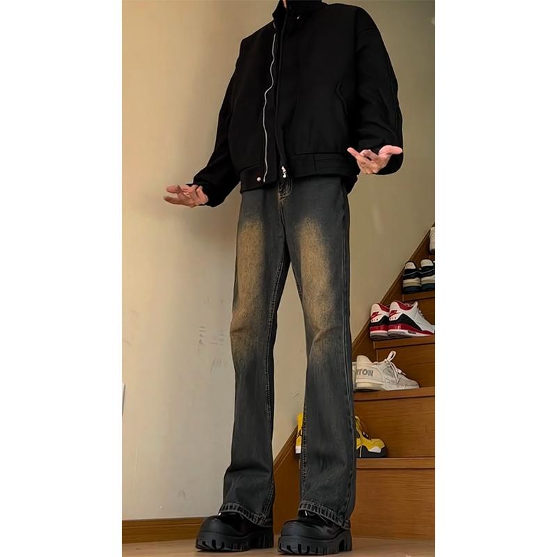 A417ANK356P55春季男士高品质牛仔裤百搭高街个性休闲裤,男装休闲裤,电商A417A