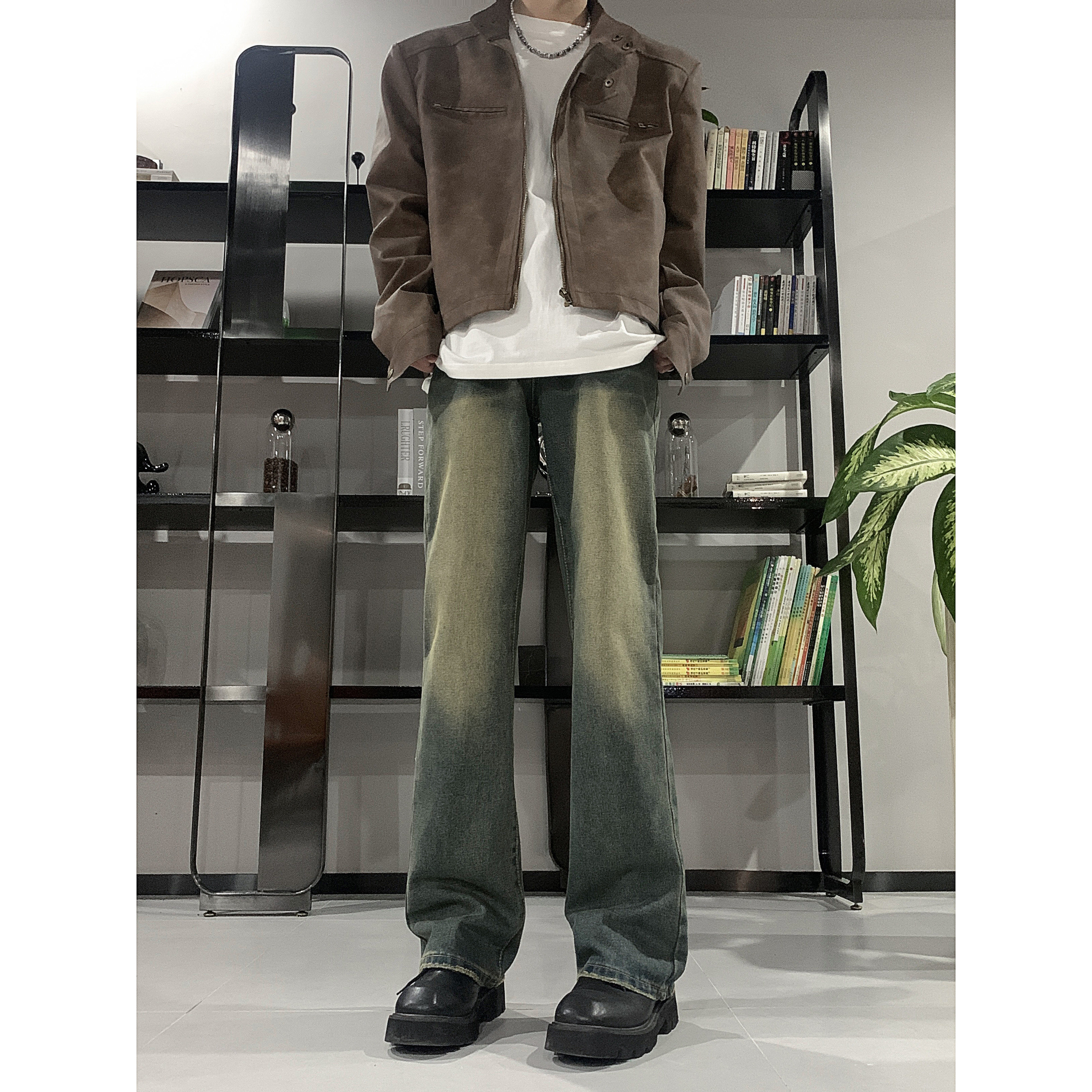 A417ANK356P55秋冬季男士高品质牛仔裤百搭高街个性休闲裤,男装牛仔裤,电商A417A