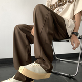 A417ABK189P50夏季男士冰丝休闲裤设计感直筒宽松小西裤，男装西裤，电商A417A