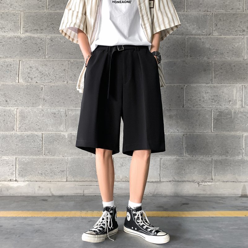 B339DK18夏季宽松五分裤高质量休闲西裤短裤百搭中裤P35控58，男装牛仔裤，电商A417A