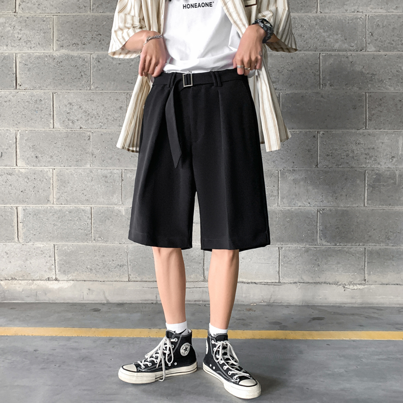 B339DK18夏季宽松五分裤高质量休闲西裤短裤百搭中裤P35控58，男装牛仔裤，电商A417A