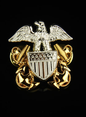 美囯金属u.s.navy海军帽徽