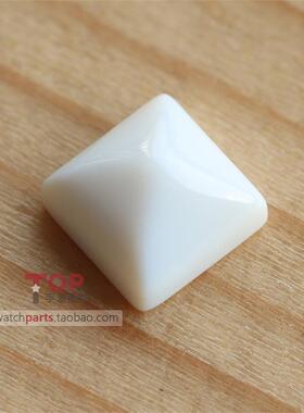手表把头白色宝石白钻适配卡地亚帕莎37mm手表表冠配件