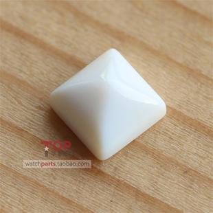 手表把头白色宝石白钻适配卡地亚帕莎37mm手表表冠配件