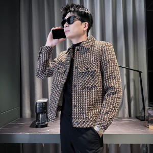 312A-J531-P135 控175 秋季新款社会小伙夹克外套男潮流韩版上衣C图片