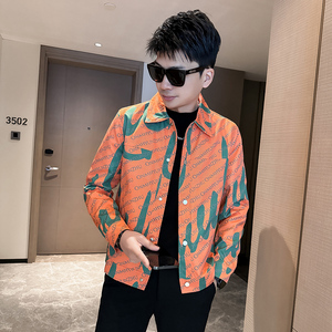312A-2819-P100 控138 秋季新款社会小伙夹克外套男潮流韩版上衣B图片