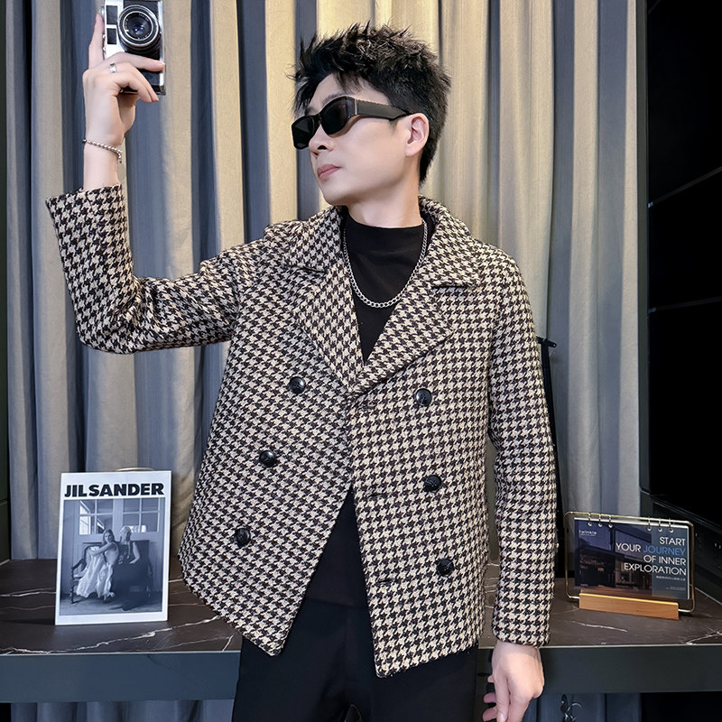 312A-S55-P130控170秋冬季呢子韩版男装夹克潮流高级秋冬上衣A,男装夹克,星座312A