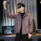 312A-M11-P138控178冬季男士潮牌棉衣外套韩版潮流夹克棉袄C，男装夹克，星座312A