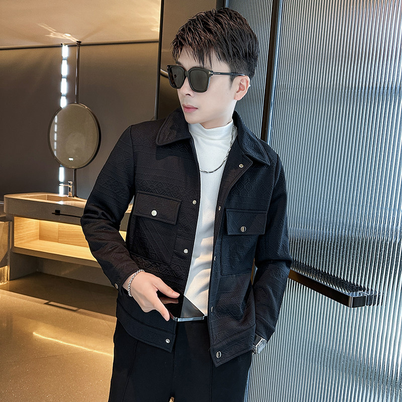 312A-2381-P120控165秋季新款社会小伙夹克外套男潮流韩版上衣B,男装夹克,星座312A