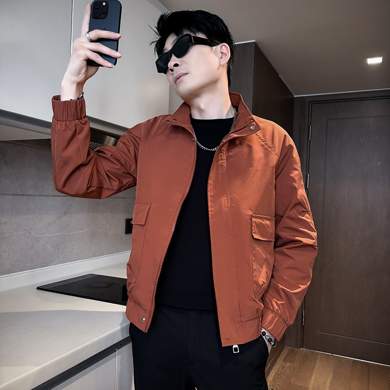 312A-J522-P98控138秋季新款社会小伙夹克外套男潮流韩版上衣Q,男装夹克,星座312A
