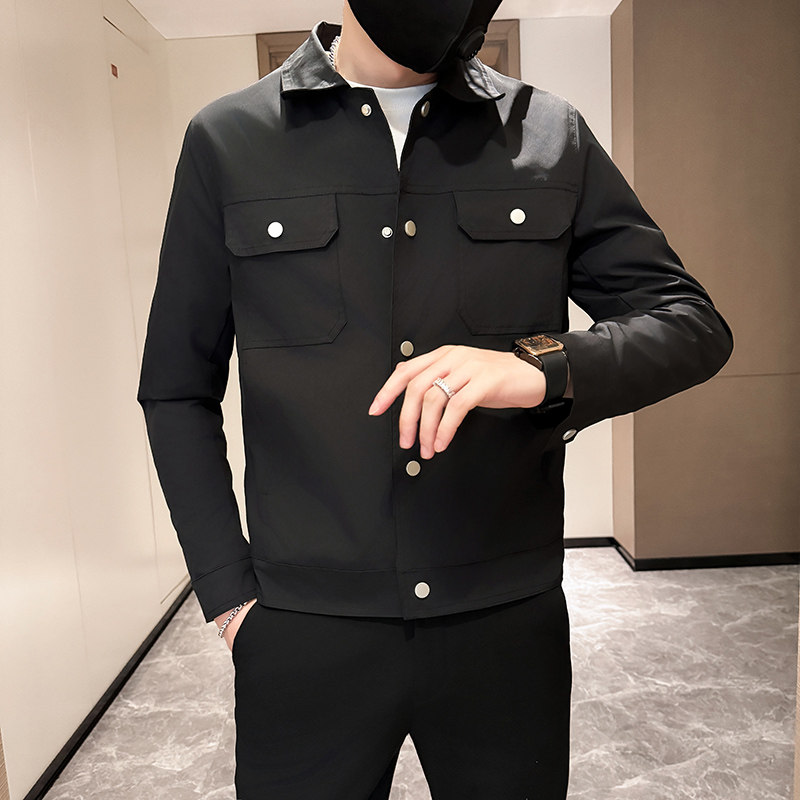 312A-9911-P100控138秋季新款社会小伙夹克外套男潮流韩版上衣B,男装夹克,星座312A