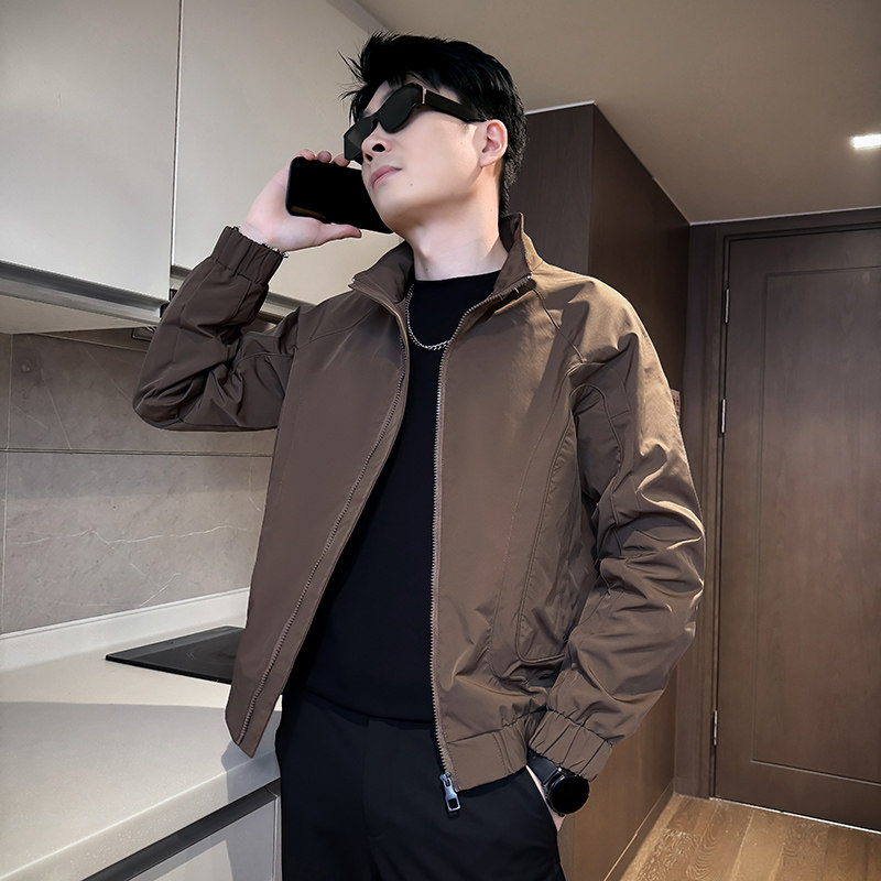 312A-J523-P98控138秋季新款社会小伙夹克外套男潮流韩版上衣D,男装夹克,星座312A