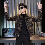 312A-S63-P130控170秋冬季呢子韩版男装夹克潮流高级秋冬上衣D，男装夹克，星座312A