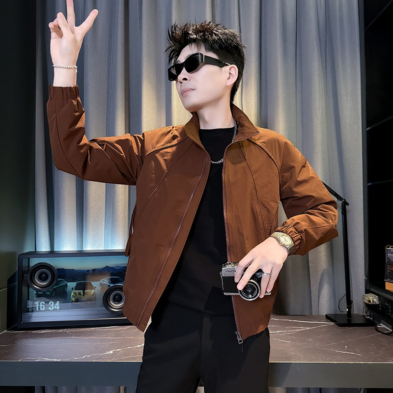 312A-J602-P98控145春季新款社会小伙夹克外套男潮流韩版上衣E,男装夹克,星座312A