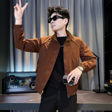 312A-J602-P98控145春季新款社会小伙夹克外套男潮流韩版上衣E，男装夹克，星座312A