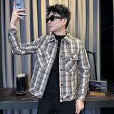 312A-S54-P130控170秋冬季呢子韩版男装夹克潮流高级秋冬上衣B，男装夹克，星座312A