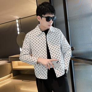 312A-2302-P98 控138 社会小伙夹克外套男潮流韩版上衣A图片