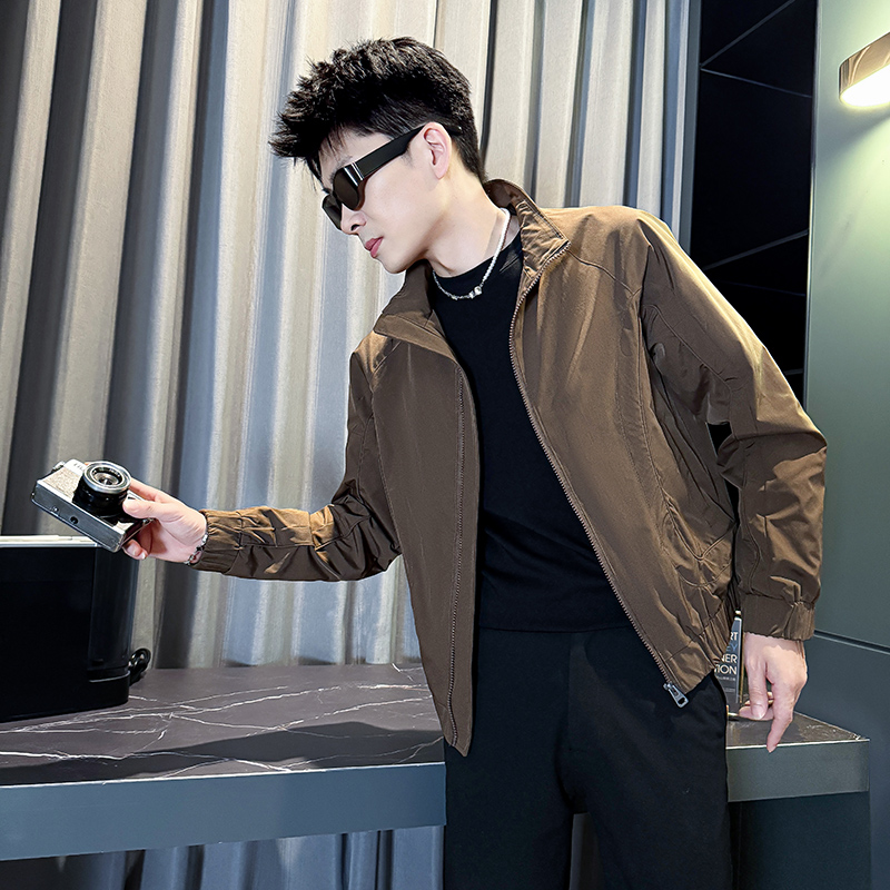 312A-J523-P98 控138 秋季新款社会小伙夹克外套男潮流韩版上衣A，男装夹克，星座312A