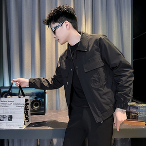 312A-J605-P98控145春季新款社会小伙夹克外套男潮流韩版上衣D
