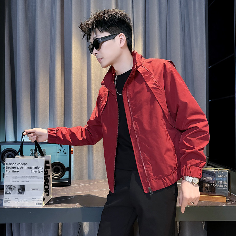 312A-J609-P98控145春季新款社会小伙夹克外套男潮流韩版上衣A，男装夹克，星座312A