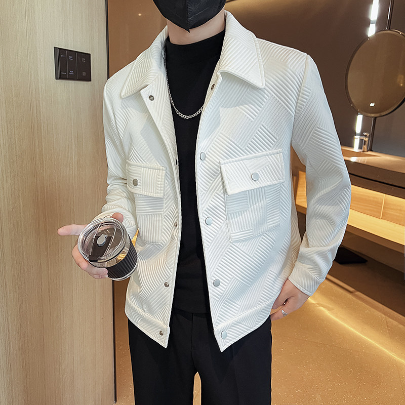 312A-2282-P120控165秋冬社会小伙夹克外套男休闲潮流韩版上衣D,男装夹克,星座312A