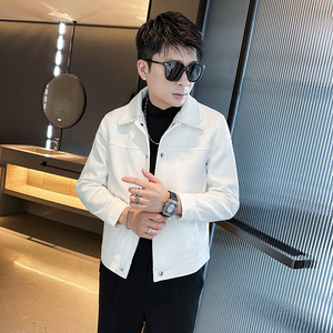 312A-2375-8-P130 控175 秋季新款社会小伙夹克外套男潮流韩版上C图片