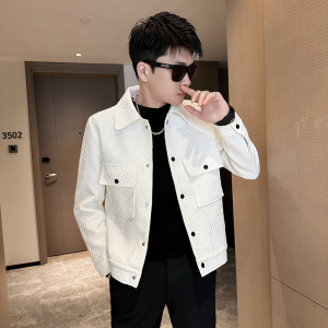 312A-2821-P120 控165 秋季新款社会小伙夹克外套男潮流韩版上衣C图片