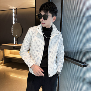 312A-2371-P98控145秋季新款社会小伙夹克外套男潮流韩版上衣C