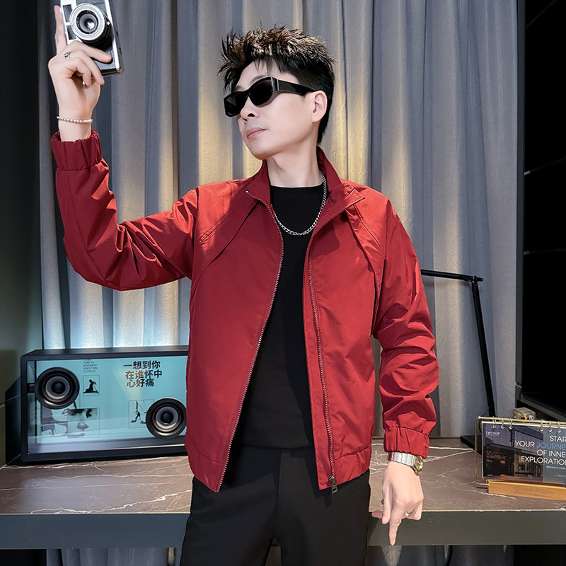 312A-J609-P98控145春季新款社会小伙夹克外套男潮流韩版上衣B，男装夹克，星座312A
