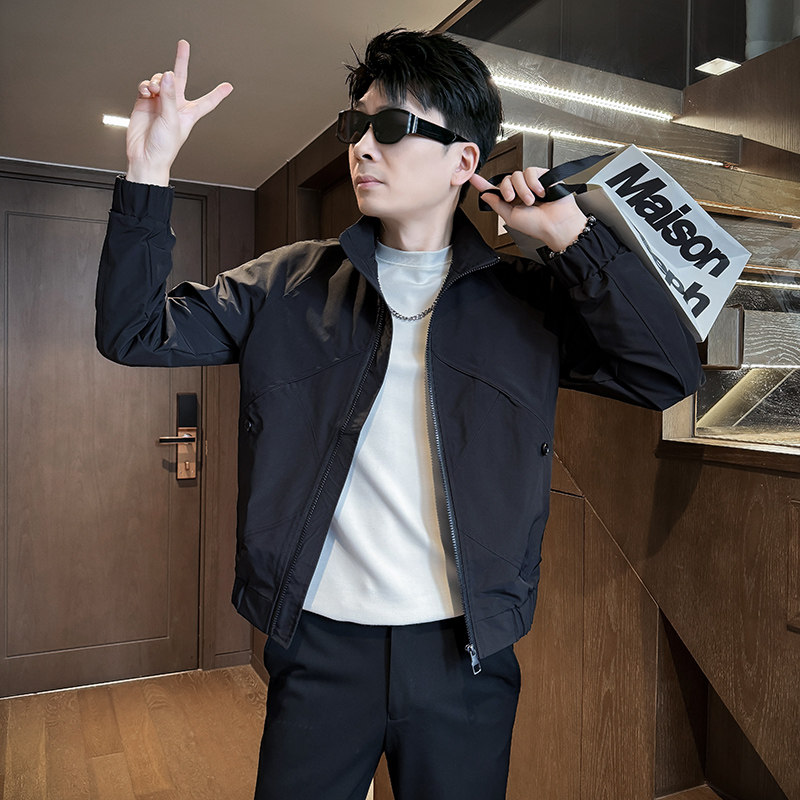 312A-J517-P98控138秋季新款社会小伙夹克外套男潮流韩版上衣C,男装夹克,星座312A