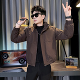 312A-M09-P138控178冬季男士潮牌棉衣外套韩版潮流夹克棉袄D，男装夹克，星座312A