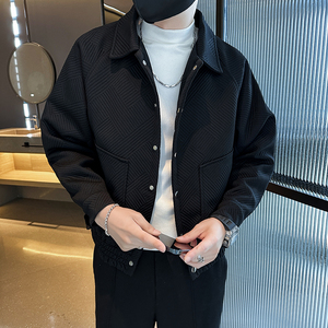 312A-2379-P120 控165 秋季新款社会小伙夹克外套男潮流韩版上衣B图片