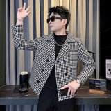 312A-S55-P130控170秋冬季呢子韩版男装夹克潮流高级秋冬上衣A，男装夹克，星座312A