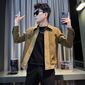 312A-J503-P98 控138 春季新款社会小伙夹克外套男潮流韩版上衣A图片