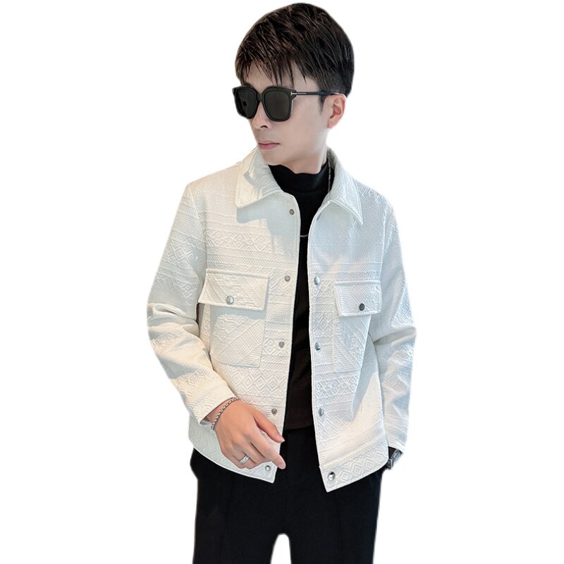 312A-2381-P120控165秋季新款社会小伙夹克外套男潮流韩版上衣B,男装夹克,星座312A