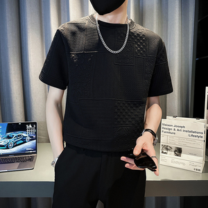 2369-P45控69  新款社会小伙短袖T恤修身潮流男士半袖体恤D图片