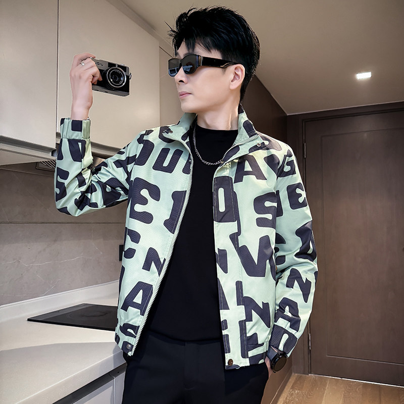 312A-J516-P98控138秋季新款社会小伙夹克外套男潮流韩版上衣A,男装夹克,星座312A