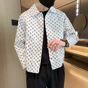 312A-2302-P98 控138 社会小伙夹克外套男潮流韩版上衣H图片