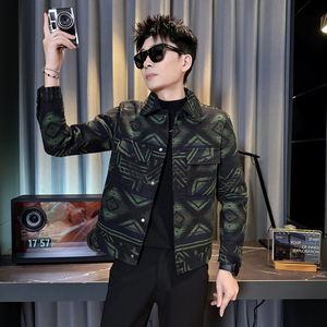 312A-S63-P130 控170 秋冬季呢子韩版男装夹克潮流高级秋冬上衣D，男装夹克，星座312A