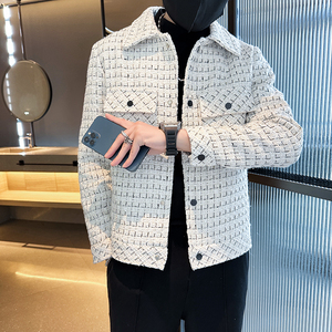 312A-2373-P130 控168 秋季新款社会小伙夹克外套男潮流韩版上衣A图片
