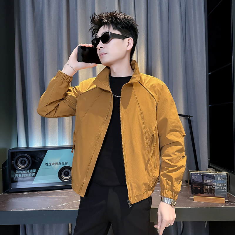 312A-J602-P98控145春季新款社会小伙夹克外套男潮流韩版上衣C,男装夹克,星座312A