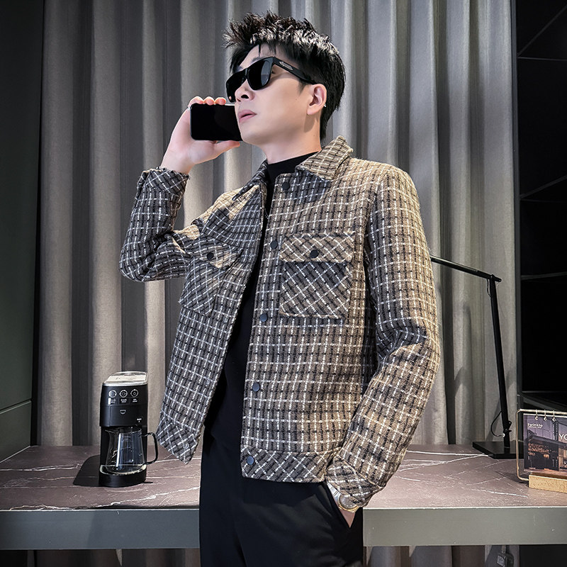 312A-J529-P130控170秋季新款社会小伙夹克外套男潮流韩版上衣B,男装夹克,星座312A