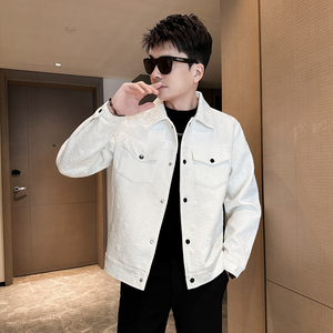 312A-2820-P120 控165 秋季新款社会小伙夹克外套男潮流韩版上衣B图片