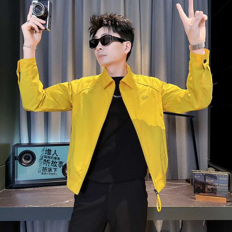 312A-J606-P98控145春季新款社会小伙夹克外套男潮流韩版上衣E,男装夹克,星座312A