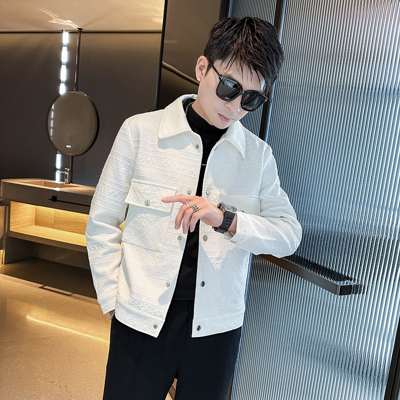 312A-2381-P120控165秋季新款社会小伙夹克外套男潮流韩版上衣B,男装夹克,星座312A