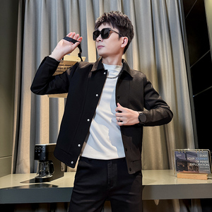 312A-9912-P120 控165 秋季新款社会小伙夹克外套男潮流韩版上衣C图片