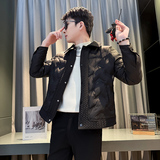 312A-6623-P138控178冬季男士潮牌棉衣外套韩版潮流夹克棉袄C，男装夹克，星座312A