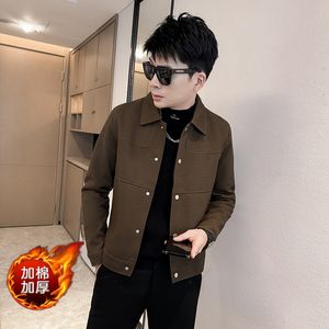 312A-9908-8  P130 控175 秋冬季新款社会小伙夹克外套男潮流上衣图片