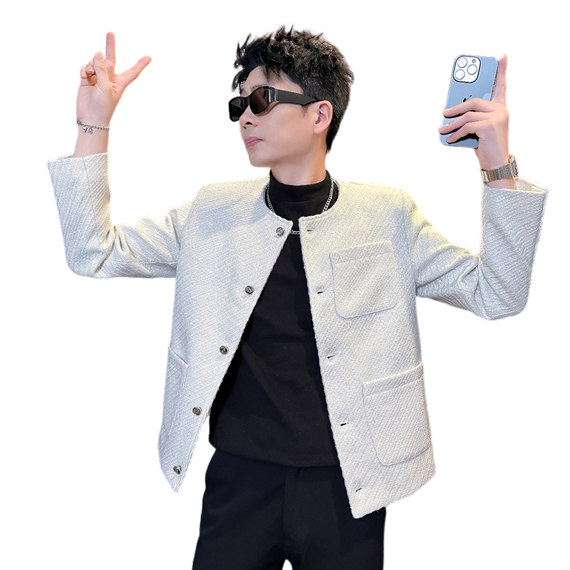 312A-S57-P138控178秋冬季呢子韩版男装夹克潮流高级秋冬上衣D,男装夹克,星座312A