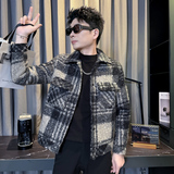 312A-S51-P130控170秋冬季呢子韩版男装夹克潮流高级秋冬上衣A，男装夹克，星座312A